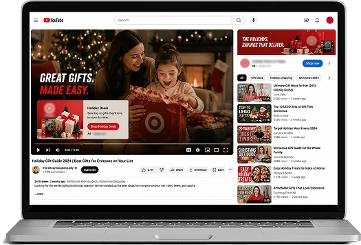 Major Retailer holiday campaign strategy visual