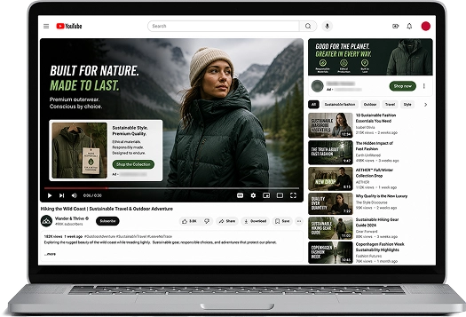 Premium Outerwear Brand campaign strategy visual